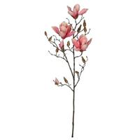 Mica Decorations Magnolia Kunstbloem - H88 cm - Roze