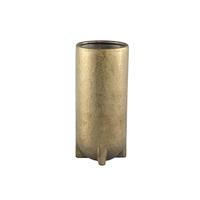 Ptmd Collection Mardix Ronde Bloempot  H30 x Ã14 cm  Keramiek  Goud