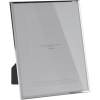 Home & Styling 2x stuks aluminium fotolijstjes zilver geschikt voor een foto van 20 x 25 cm -