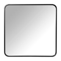 Xenos Spiegel basix vierkant - zwart - 60x60 cm