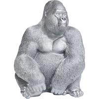 Kare Design Deco Figuur Monkey Gorilla Side XL Zilver