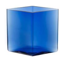 Iittala Ruutu Vaas 20,5 x 18 cm - Ultramarine Blue