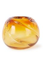 fermliving-collectie ferm LIVING-collectie Vaas Water Swirl rond Amber