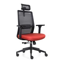 Vivol - Bürostuhl Napoli Deluxe 4D - ergonomisch - Rot - Rot
