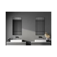 TALOS Black Square, 60 x 120 cm - Dekospiegel, Badezimmerspiegel - schwarz - 