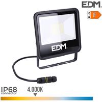 EDM LED Strahler 50w 4000lm 4000k Tageslicht schwarze Serie