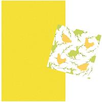 Duni Pasen tafeldecoratie set geel tafelkleed en 20x paas thema servetten met konijnen/kippen -