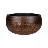 Ter Steege Bowl Mya Shiny Mocha 28x13 cm ronde bruine lage bloempot voor binnen