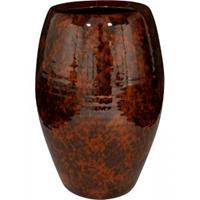 Ter Steege Hoge pot Kae Cayenne 20x30 cm ronde bruine hoge bloempot voor binnen