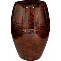 Ter Steege Hoge pot Kae Cayenne 23x35 cm ronde bruine hoge bloempot voor binnen