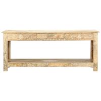 vidaXL Salontafel handgeschilderd 110x50x45 cm massief mangohout