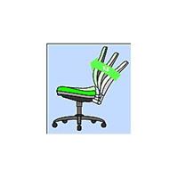 NowyStyl PUNKT ERGO bureaustoel, permanent contact, zonder armleuningen, kuipzitting, in hoogte verstelbaar