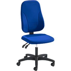 Prosedia bureaustoel YOUNICO plus 3, permanent contact, zonder armleuningen, 3D-rugleuning, blauw