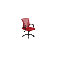 Yaheetech Bürostuhl ergonomischer Schreibtischstuhl Drehstuhl Chefsessel höhenverstellbar Sportsitz Mesh Netz Stuhl Rot