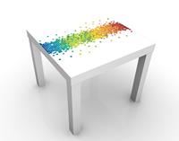 Bilderwelten Beistelltisch Muster & Textur Pixel-Regenbogen
