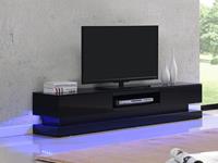 Kauf-unique TV-Möbel mit LED-Beleuchtung FIRMAMENT - Holz (MDF) - Schwarz