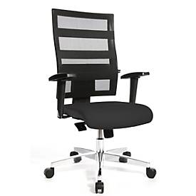 Topstar X-PANDER bureaustoel, met armleuningen, netrugleuning met elastische rubberen banden