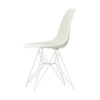 Vitra DSR - Eames Plastic Side Chair Stuhl / (1950) - Beine weiß -  - Grau