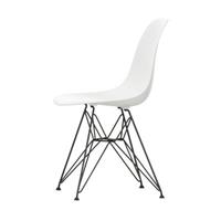 Vitra DSR - Eames Plastic Side Chair Stuhl / (1950) - Schwarze Beine -  - Weiß