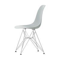 Vitra DSR - Eames Plastic Side Chair Stuhl / (1950) - Beine verchromt -  - Grau