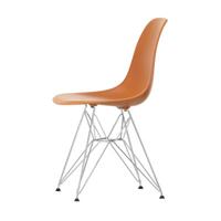 Vitra DSR - Eames Plastic Side Chair Stuhl / (1950) - Beine verchromt -  - Orange