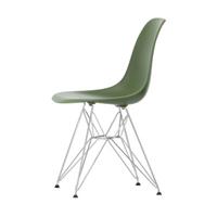 Vitra DSR - Eames Plastic Side Chair Stuhl / (1950) - Beine verchromt -  - Grün