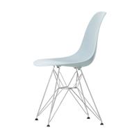 Vitra DSR - Eames Plastic Side Chair Stuhl / (1950) - Beine verchromt -  - Blau/Grau