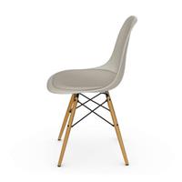 Vitra DSW - Eames Plastic Side Chair Stuhl / (1950) - Sitzkissen / Helles Holz -  - Grau