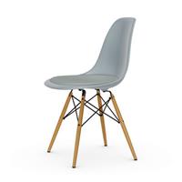 Vitra DSW - Eames Plastic Side Chair Stuhl / (1950) - Sitzkissen / Helles Holz -  - Grau