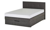 Boxspringbett ¦ grau ¦ Maße (cm): B: 146 H: 103 T: 211  - Möbel Kraft