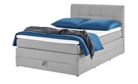 Boxspringbett ¦ grau ¦ Maße (cm): B: 143 H: 113 T: 212  - Möbel Kraft