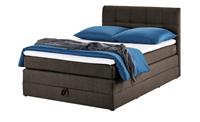 Boxspringbett ¦ braun ¦ Maße (cm): B: 143 H: 113 T: 212  - Möbel Kraft