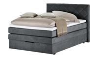 Boxspringbett ¦ grau ¦ Maße (cm): B: 152 H: 116 T: 213  - Möbel Kraft