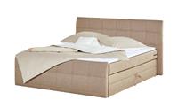 Boxspringbett 180x200 mit Bettkasten ¦ beige ¦ Maße (cm): B: 200 H: 110 T: 220  - Möbel Kraft