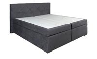 Boxspringbett ¦ grau ¦ Maße (cm): B: 201 H: 122 T: 218  - Möbel Kraft