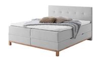 Boxspringbett mit Bettkasten Mara ¦ grau ¦ Maße (cm): B: 162 H: 116  - Möbel Kraft