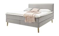 Boxspringbett ¦ grau ¦ Maße (cm): B: 163 H: 114 T: 213  - Möbel Kraft