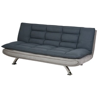 HOMCOM Schlafsofa als 3-Sitzer grau 185 x 97 x 84 cm (BxTxH)   Sofabett Sofa mit Schlaffunktion Klappsofa Gästebett