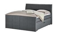 Boxspringbett ¦ grau ¦ Maße (cm): B: 168 H: 124 T: 231  - Möbel Kraft