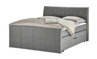 Boxspringbett ¦ grau ¦ Maße (cm): B: 168 H: 124 T: 231  - Möbel Kraft