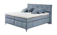 Kollektion Kraft Boxspringbett 180x200 cm ¦ blau ¦ Maße (cm): B: 200 H: 118  - Möbel Kraft