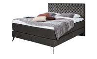 Boxspringbett ¦ grau ¦ Maße (cm): B: 162 H: 130 T: 211  - Möbel Kraft