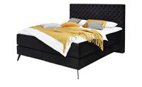 Boxspringbett ¦ schwarz ¦ Maße (cm): B: 162 H: 130 T: 211  - Möbel Kraft