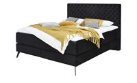 Boxspringbett ¦ schwarz ¦ Maße (cm): B: 182 H: 130 T: 211  - Möbel Kraft