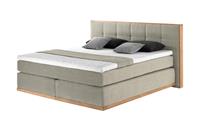 Primo Massivholz-Boxspringbett  Luca ¦ beige ¦ Maße (cm): B: 180 H: 112  - Möbel Kraft