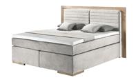 Primo Massivholz-Boxspringbett mit LED-Beleuchtung ¦ beige ¦ Maße (cm): B: 230 H: 130  - Möbel Kraft