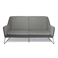 Lounge Sofa LAGUN Stoff mit Armlehnen hjh OFFICE