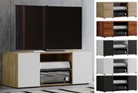 Hioshop Lowina115 TV-meubel 2 deuren 2 laden eik decor.
