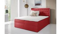 Stylefy Aladin Boxspringbett Kunstleder 120x200 cm Rot