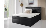 Stylefy Aladin Boxspringbett Velours 120x200 cm Schwarz